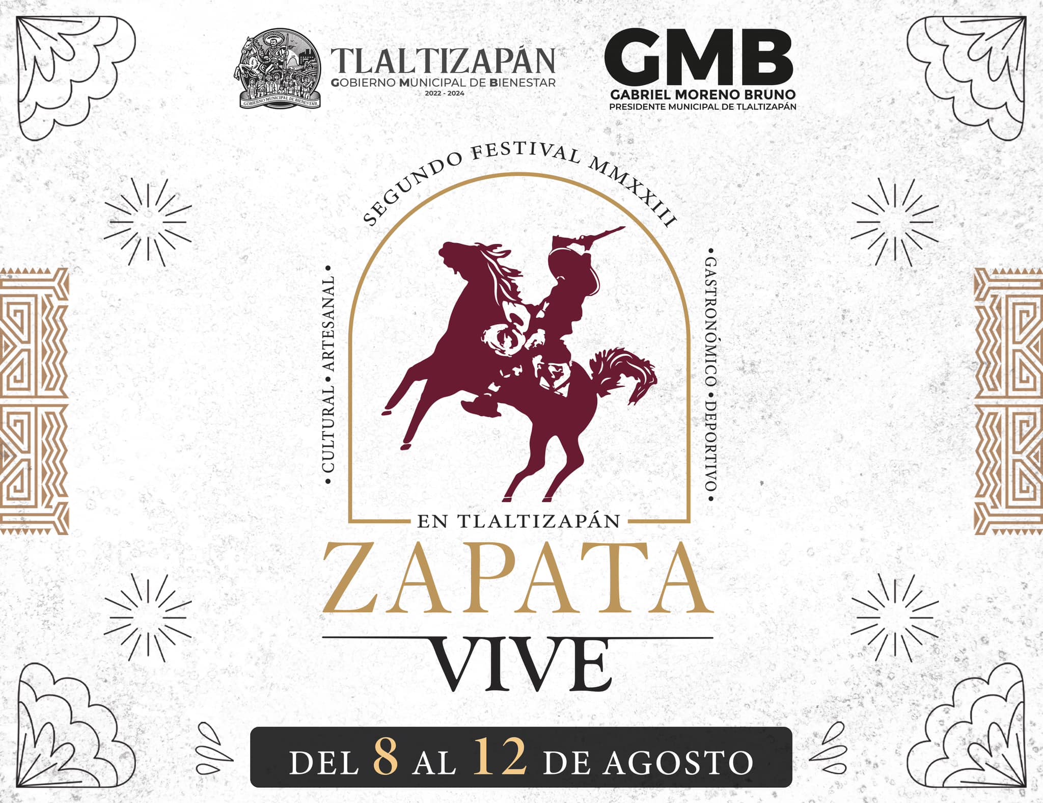 SEGUNDO FESTIVAL EN TLALTIZAPÁN ¡ZAPATA VIVE! 2023